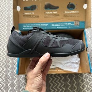 Xero Prio Shoes Black Minimalist Zero Drop Barefoot Sneakers Mens 11